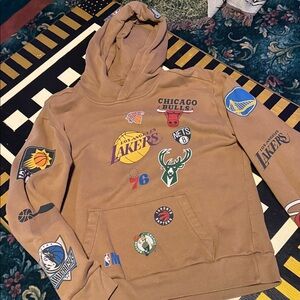 Hollister Brown Graphic Hoodie